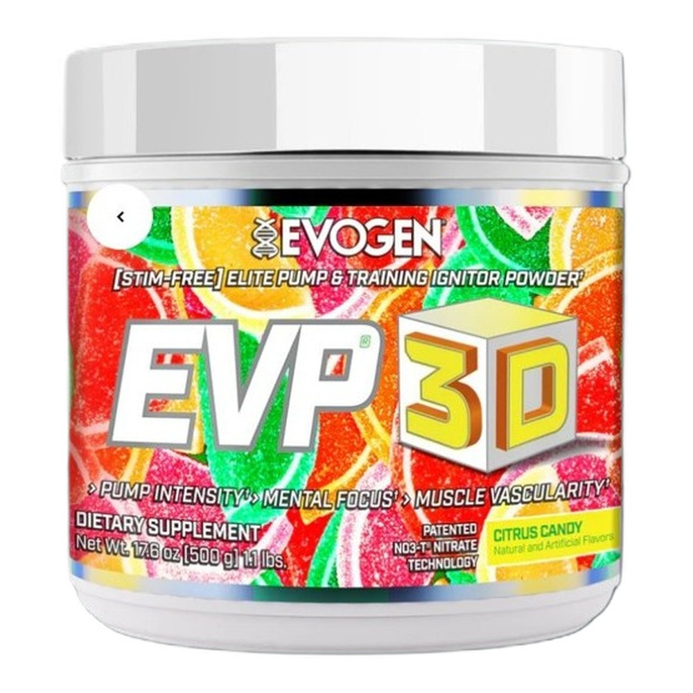 Evogen EVP 3D Przedtreningówka bez stymulantów, Cytrusowe Cukierki 500g