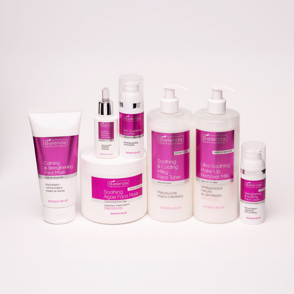 Bielenda Professional Redness Relief Kojący Koncentrat Zmniejszający Widoczność Zaczerwienień dla Skóry Naczynkowej i Wrażliwej 30ml