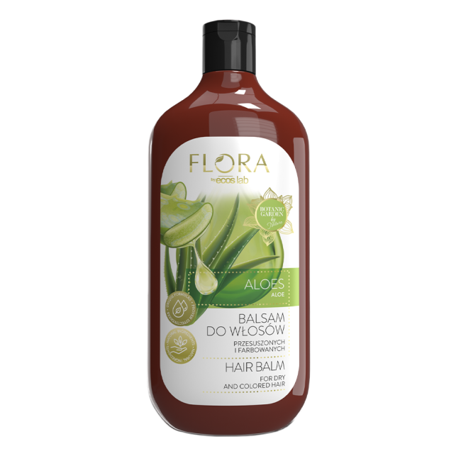 Flora by EcosLab Aloe Balm for Dry and Colored Hair 500ml