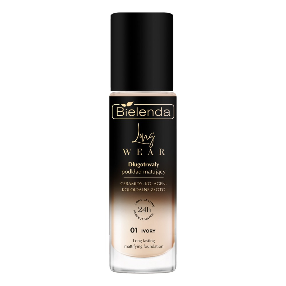 Bielenda Long Wear Long-Lasting Mattifying Foundation 01 Ivory 30ml