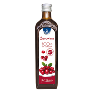 Oleofarm Soki Świata 100 % Sok z Owoców Żurawiny 490ml