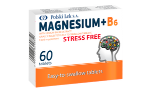 Polski Lek S.A. Magnez + vit. B6 z ekstraktem z melisy Stress Free 60 tabl.