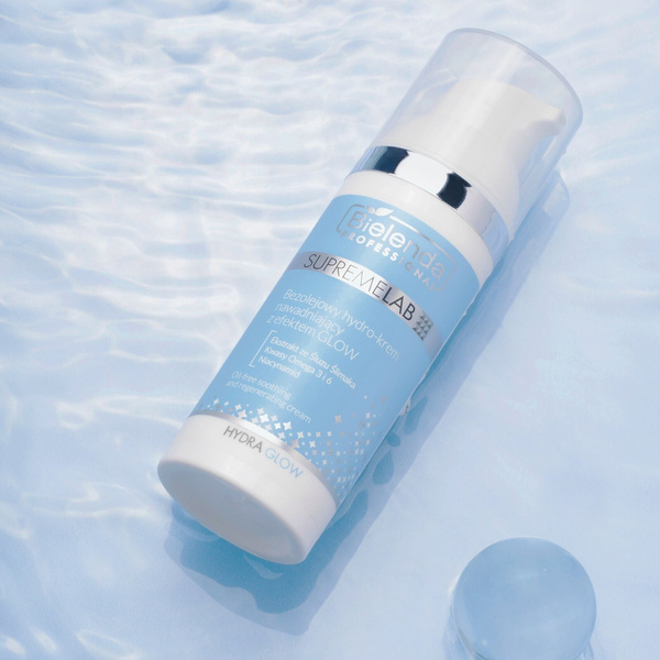 Bielenda Professional Supremelab Hydra Glow Bezolejowy Hydro-Krem Nawadniający z Efektem Glow z Niacynamidem dla Skóry Tłustej Mieszanej Problematycznej  50ml