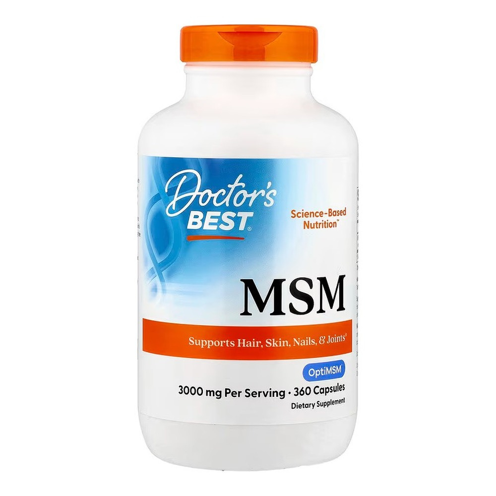 Doctor's Best MSM with OptiMSM, 3000mg Capsules 360 caps