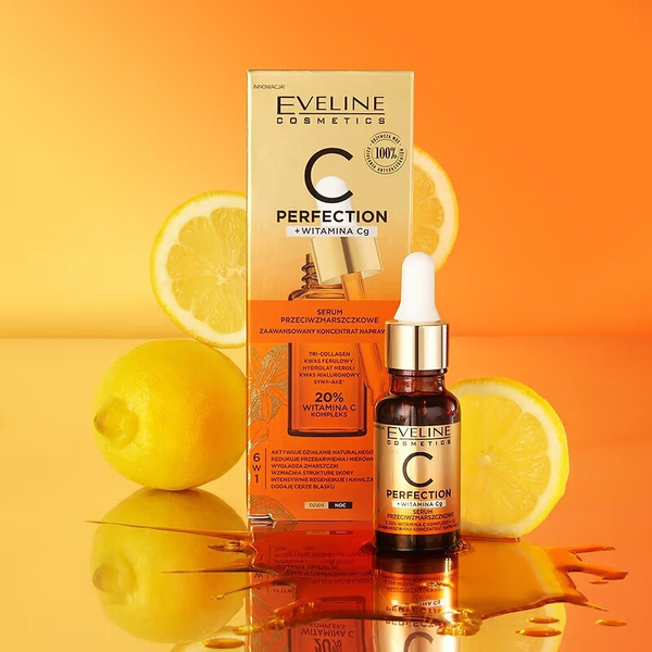 Eveline C Sensation Silnie Odmładzające Serum Przeciwzmarszczkowe z Wysokim Stężeniem Witaminy C 18ml