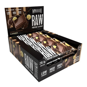 Warrior Raw Protein Flapjack, Double Chocolate - 12 bars