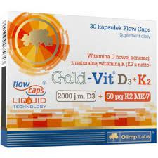 Olimp Gold-Vit D3 + K2 2000 j.m. Olej Lniany 30 Kapsułek