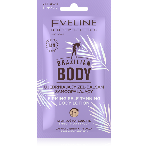 Eveline Brazilian Body Ujędrniający Żel-Balsam Samoopalający 12ml Best Before 11.05.25