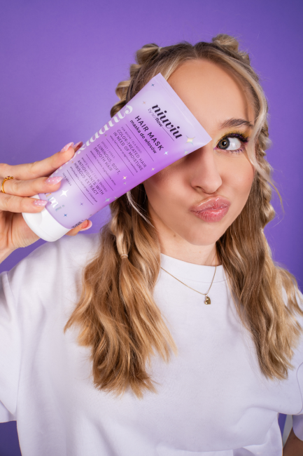 Niuviu Lumi Maska do Włosów Farbowanych Intensywne Nawilżenie i Ochrona Koloru 200ml