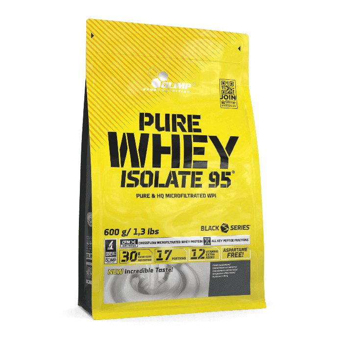 Olimp Nutrition Pure Whey Isolate 95 Whey Protein Isolate for Muscle Growth and Recovery Vanilla Ice Cream 600g