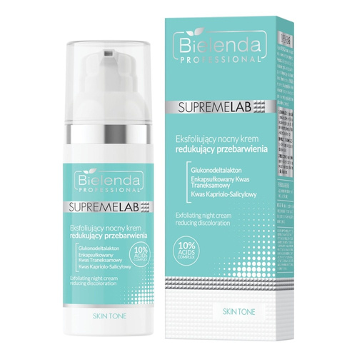 Bielenda Professional Supremelab Exfoliating Cream to Reduce Hyperpigmentation Night 50ml