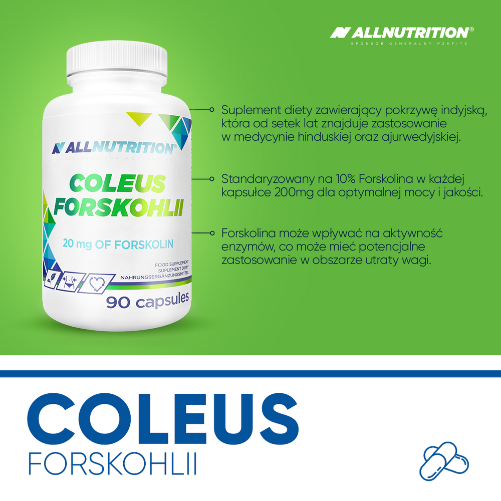 Allnutrition Coleus Forskohlii Supports Maintaining Your Dream Figure 90 Capsules