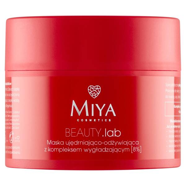 Miya BEAUTY.Lab Maska Ujędrniająco-Odżywiająca z Kompleksem Wygładzającym 8% 50ml