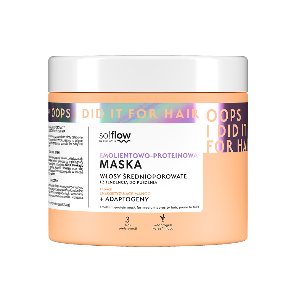 So!Flow Luxe Protein Mask for Medium Porosity Hair with Frizz Control - 400ml