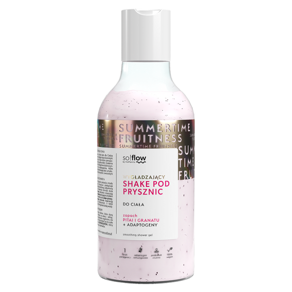 So!Flow by Vis Plantis Smoothing Shower Shake Pitaya and Pomegranate 400ml