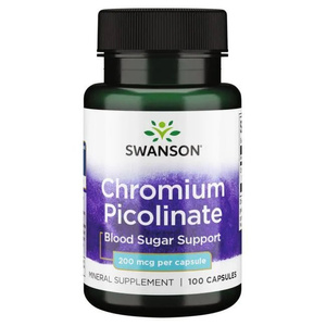 Swanson Chromium Picolinate 200mcg 100 Capsules