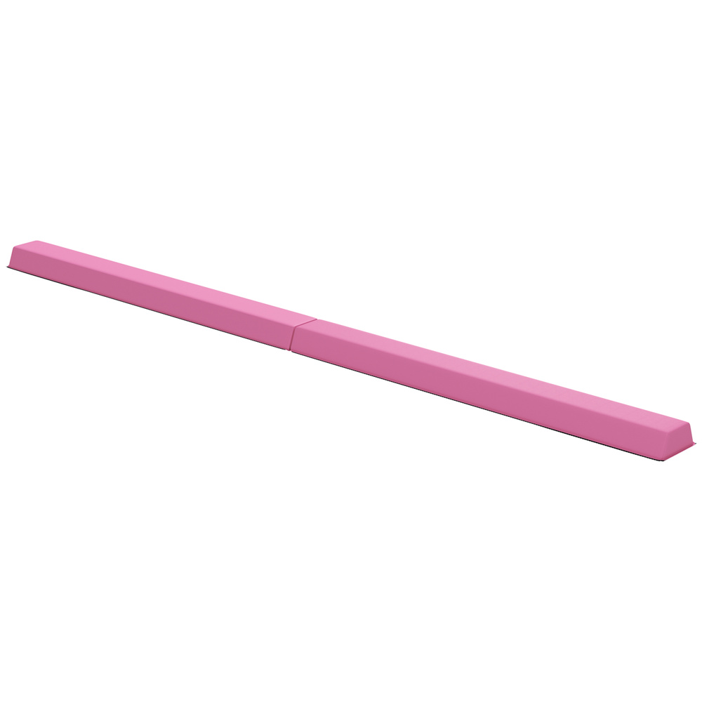 SPORTNOW 7.7ft Folding Gymnastics Beam, Floor Balance Beam for Kids with Anti-Slip Base, Gymnastics Equipment for Home, Pink