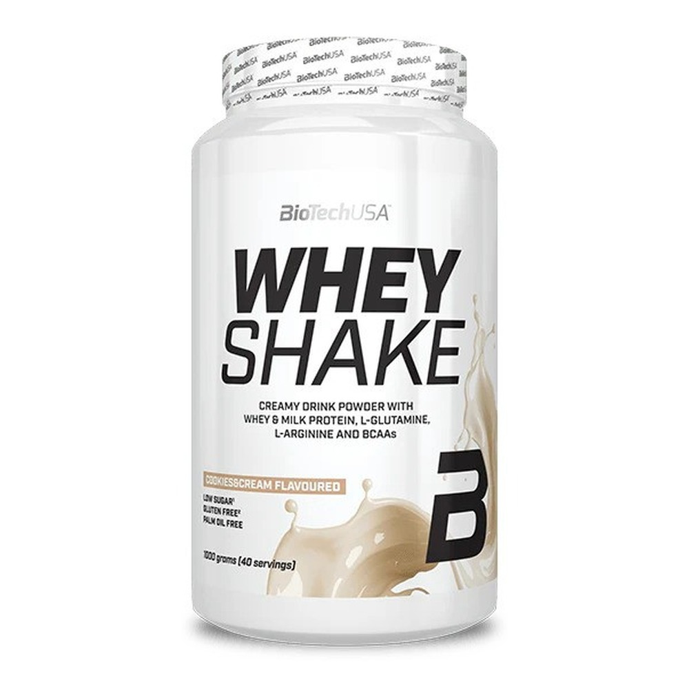 BioTechUSA Whey Shake Odżywka białkowa, Ciastka i śmietanka 1000g