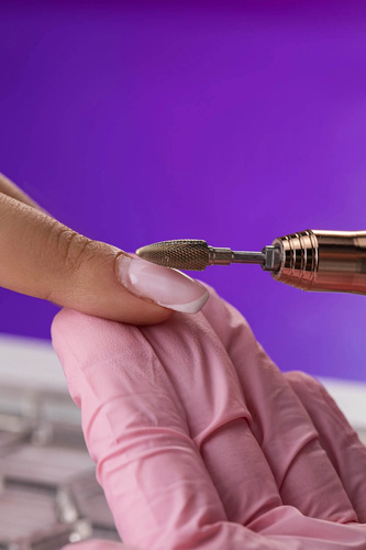 IQ Nails Szybki Frez do Paznokci z Węglika Wolframu Kształt Stożka Specjalne Nacięcia Poprzeczne 6mm Powłoka ZRN 275XUF HP.060 1 Sztuka