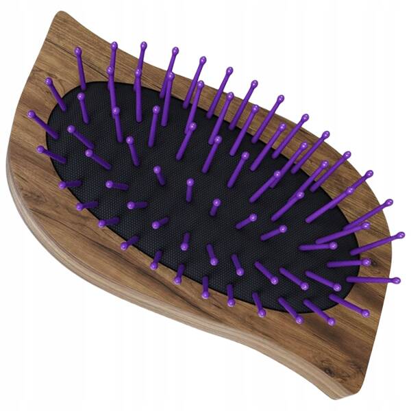 Anwen Eco-Friendly Mini Wooden Hairbrush - Travel-Friendly & Antistatic