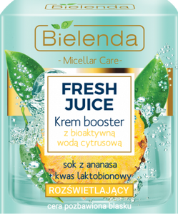 Bielenda Fresh Juice Illuminating Face Cream with Citrus Water Pineapple 50 ml
