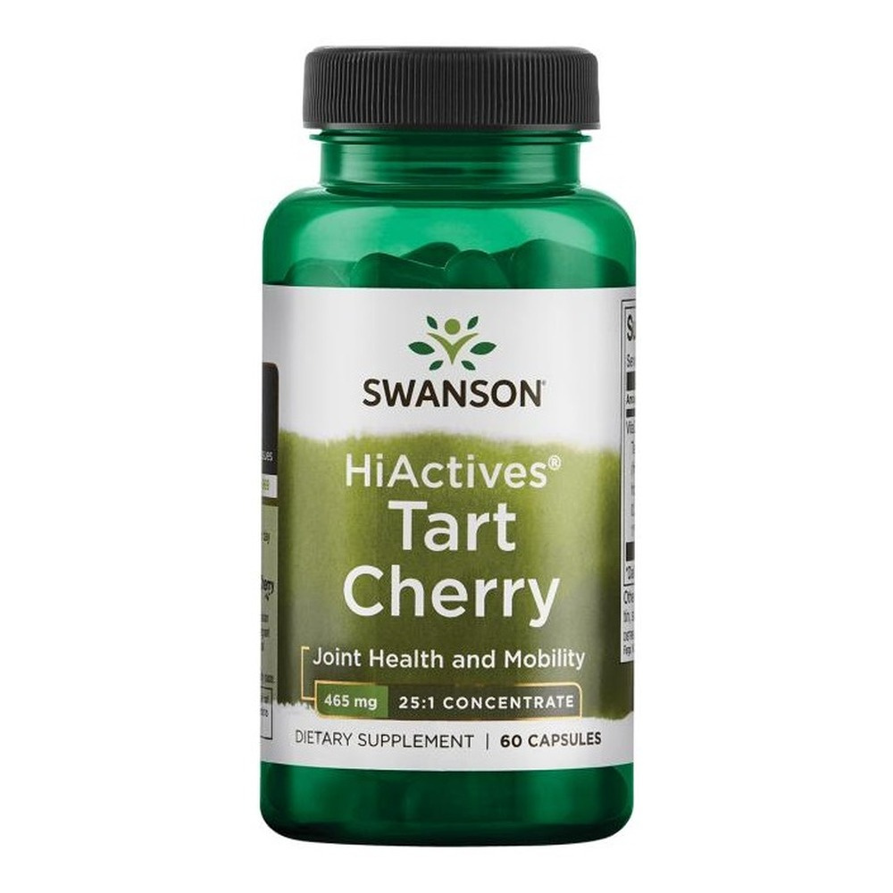 Swanson HiActives Tart Cherry 465mg 60 Capsules