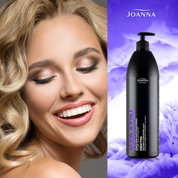 Joanna Professional Keratin Odżywka Odbudowująca dla Włosów Szorstkich i Łamliwych 1000g