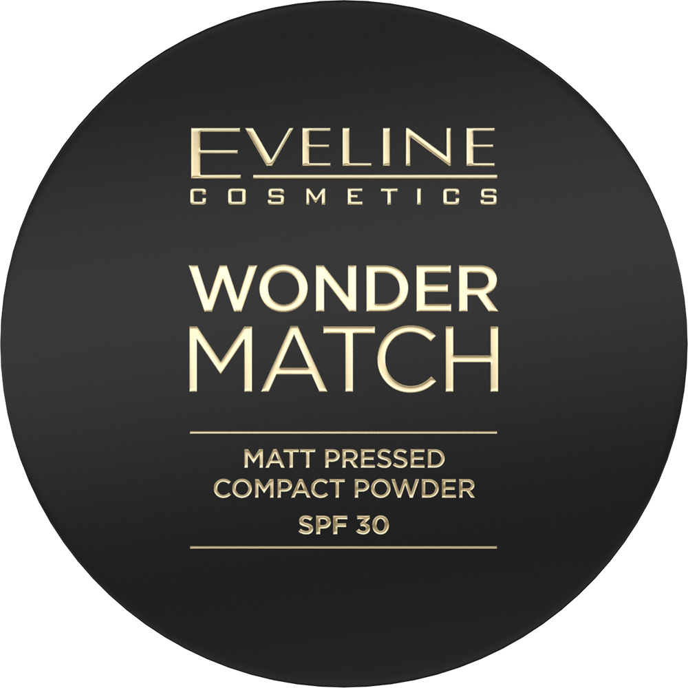 Eveline Wonder Match Matowy Puder Prasowany z Filtrem Ochronnym SPF30 Nr 01 Light Beige 8g