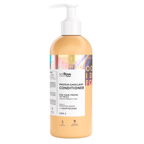 So!Flow Odżywka Proteinowa i Emolientowa dla Włosów Średnioporowatych - 400 ml