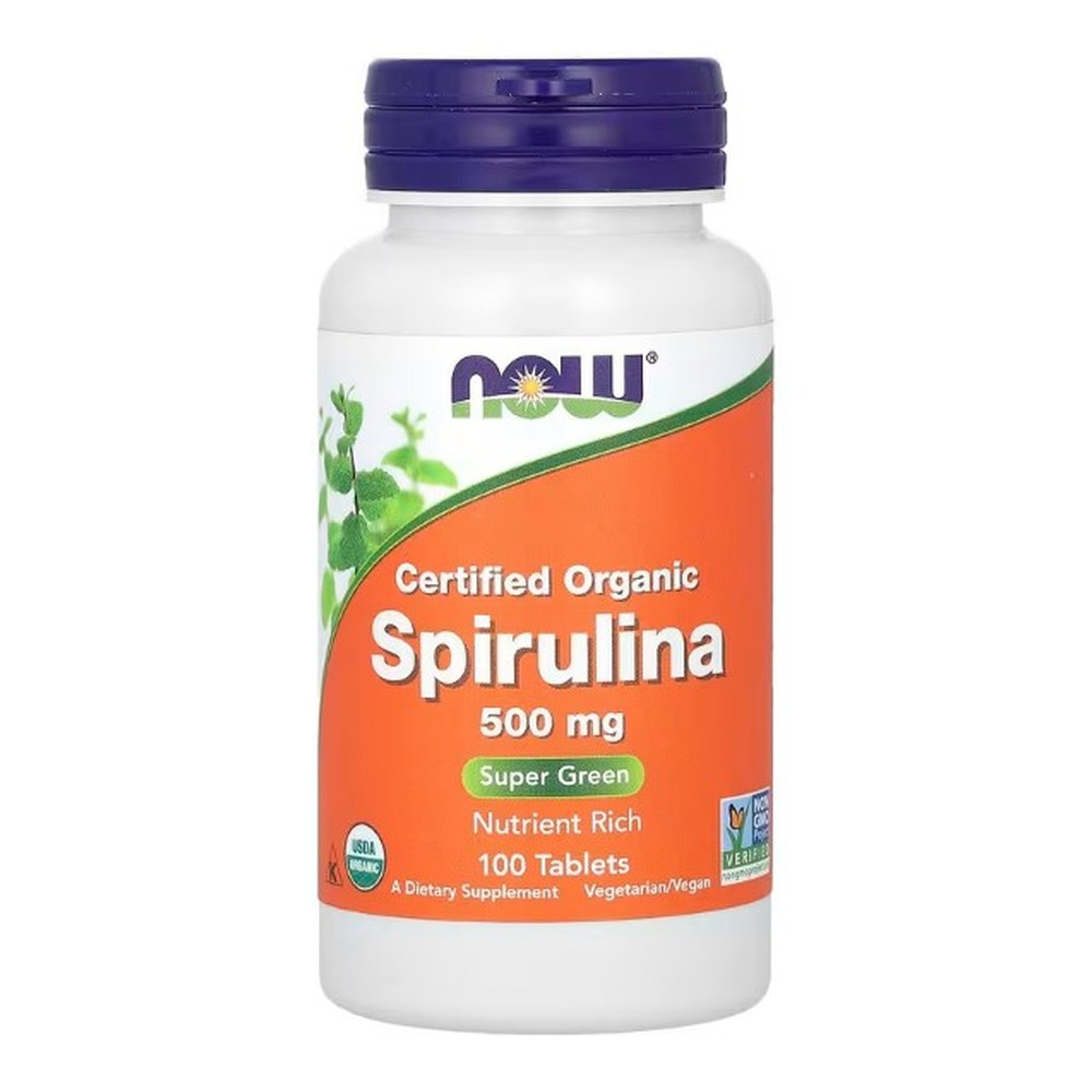 Now Foods Spirulina 500mg Supports Circulatory System Immune System & Detoxification 100 Tablets