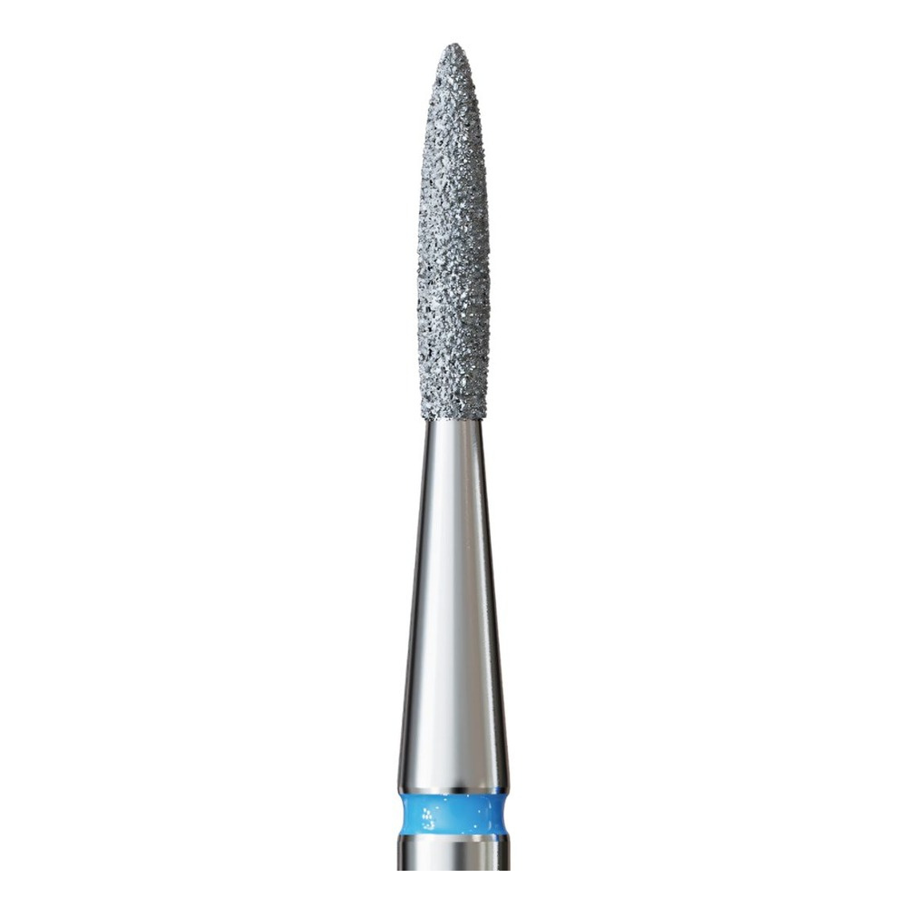 IQ Nails Diamentowy Frez do Paznokci Długi Płomień Średnio Drobny 1,4mm do Manicure Pedicure 243R.524.014 1 Sztuka
