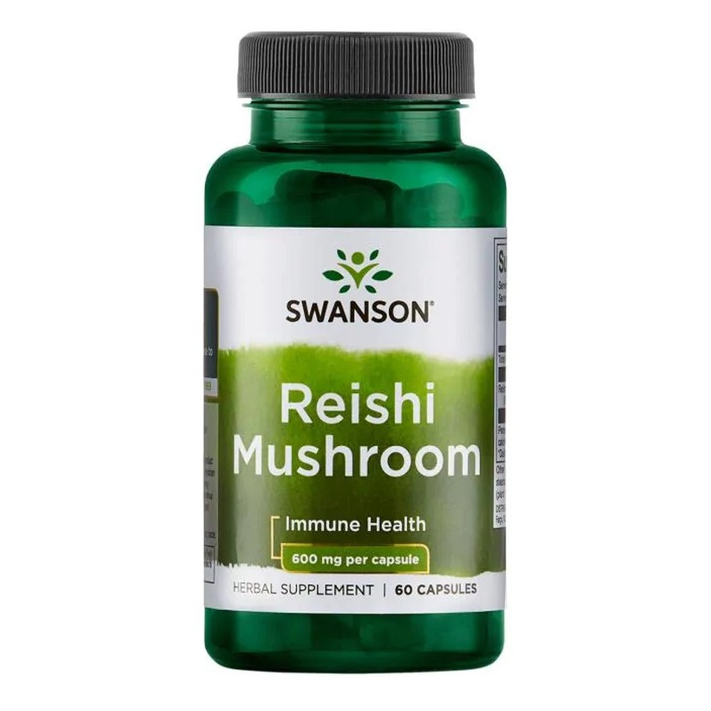 Swanson Reishi Mushroom 600mg 60 Kapsułek