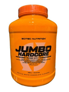 SciTec Jumbo Hardcore, Brittle White Chocolate - 3060g