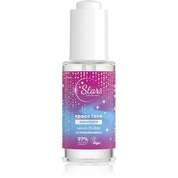 Stars from the Stars Space Face Supernova Serum 2% BHA for Imperfections Vegan 30ml Best Before 08.09.25