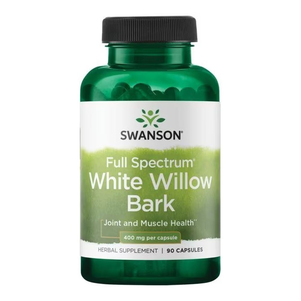 Swanson Full Spectrum White Willow Bark 400mg Kora Wierzby Białej 90 Kapsułek