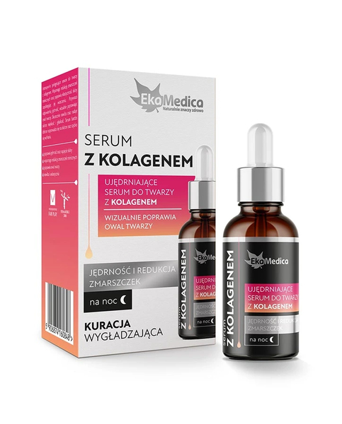 EkaMedica Firming Night Serum with Collagen Reducing Wrinkles 20ml