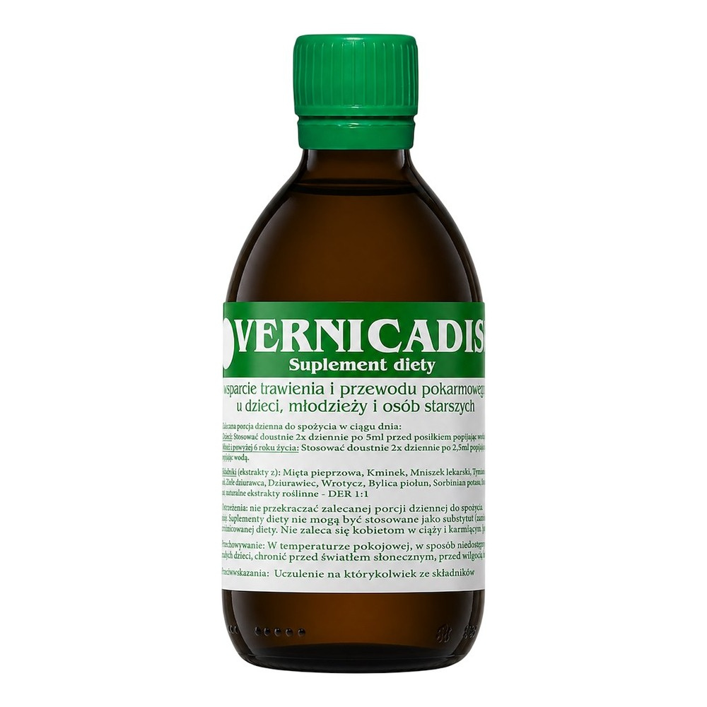 VERNICADIS Kompleks 8 Ekstraktów Ziołowych DER 1:1 Płyn 100ml