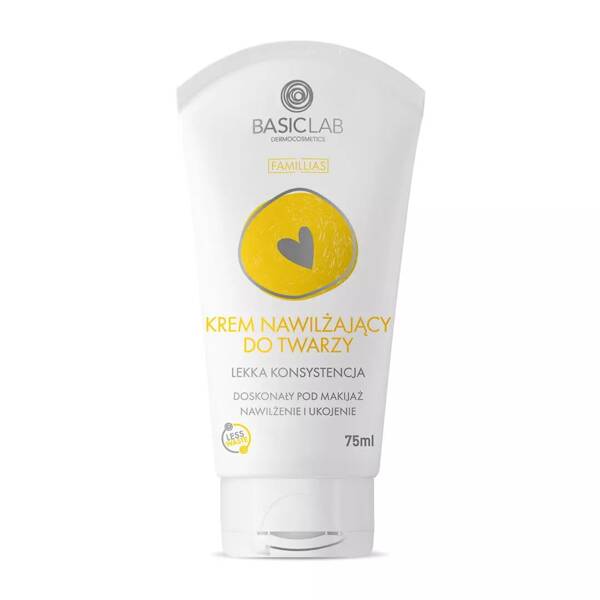 BasicLab Lightweight Hydrating Cream for Sensitive & Combination Skin - 75ml