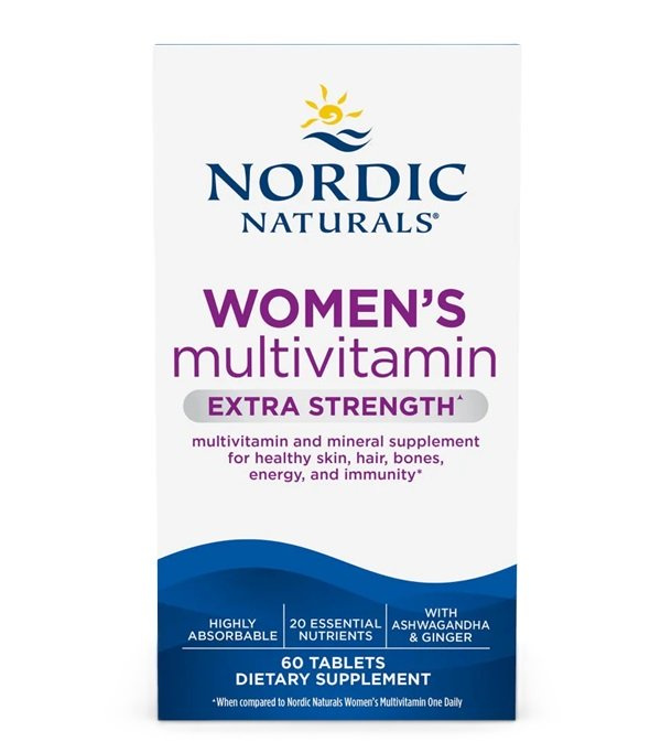 Nordic Naturals Women's Multivitamin Extra Strength For Women's Health 60 Tablets