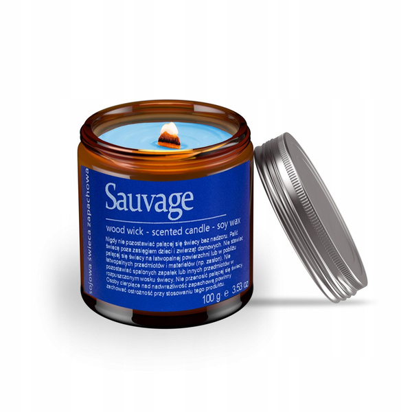 Sauvage Scented Soy Candle in Screw Top Jar 1 Piece