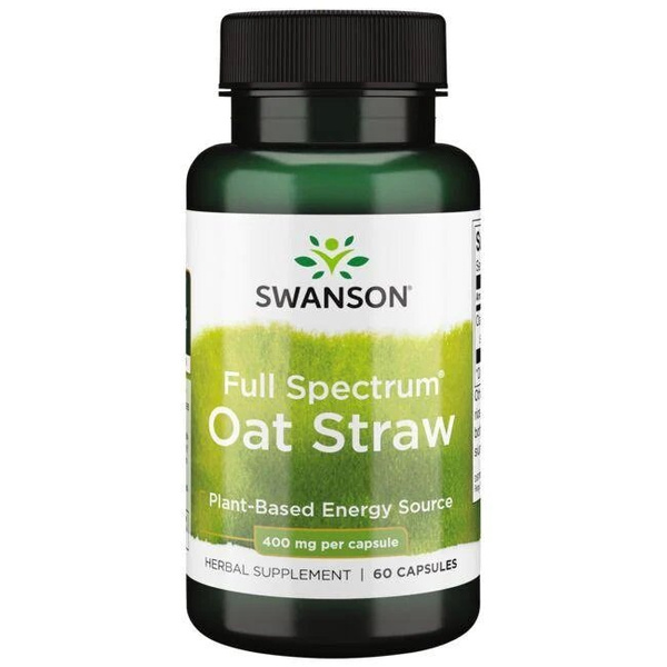 Swanson Full Spectrum Oat Straw 400mg 60 Capsules