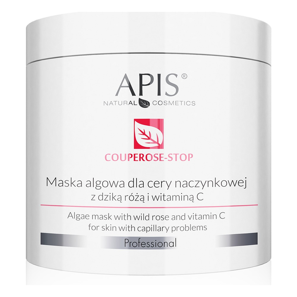 Apis Professional Couperose Stop Algae Mask with Wild Rose and Vitamin C for Capillary and Sensitive Skin 200g