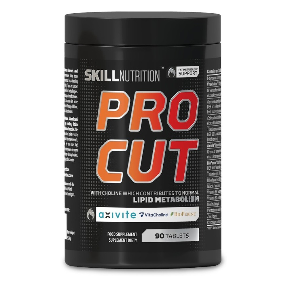 Skill Nutrition Pro Cut Suplement Wspierający Metabolizm Tłuszczów 90 Tabletek