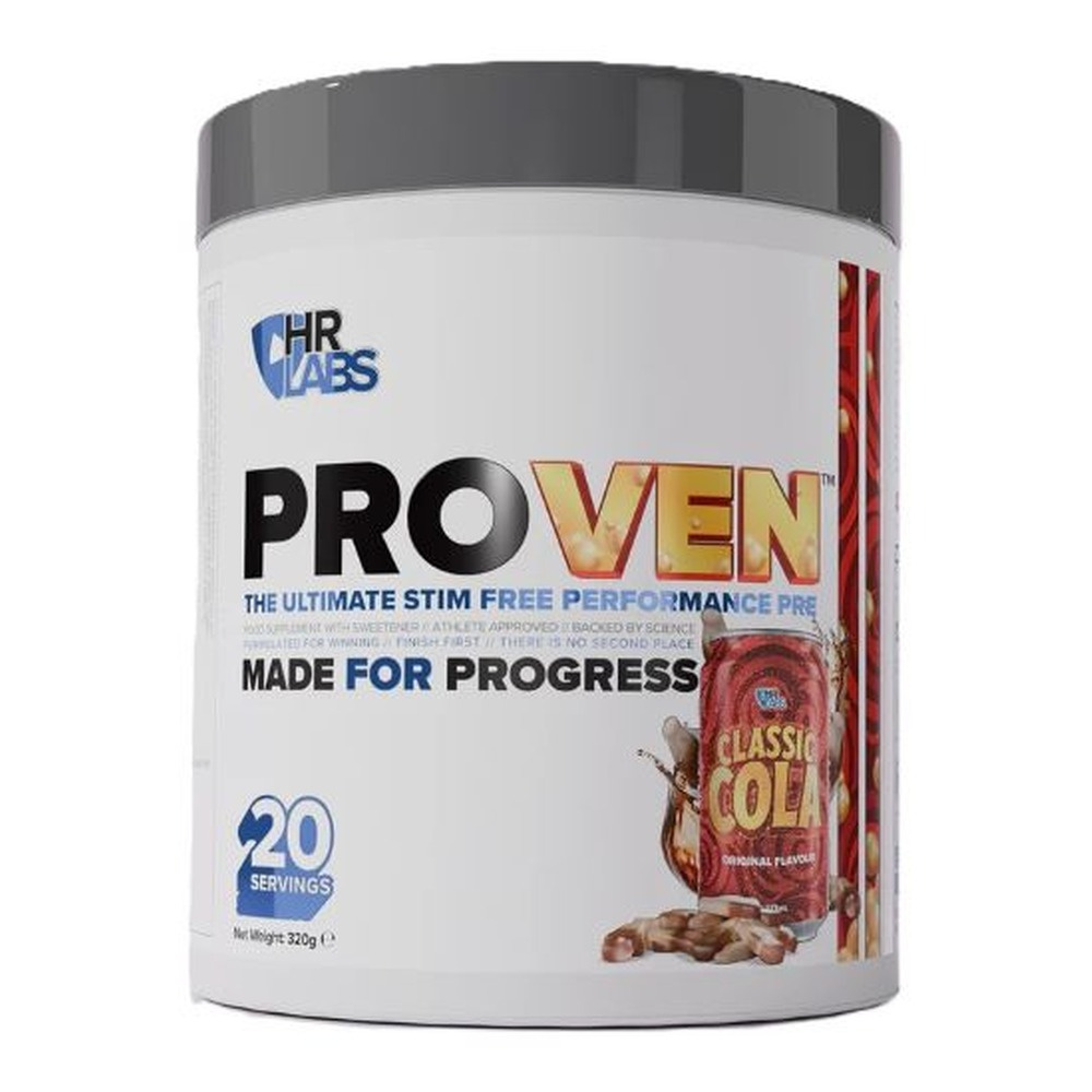 HR Labs Proven Stimulant-Free Pre-Workout, Classic Cola 320g