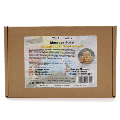 Massage Soaps - Geranium & Sandalwood