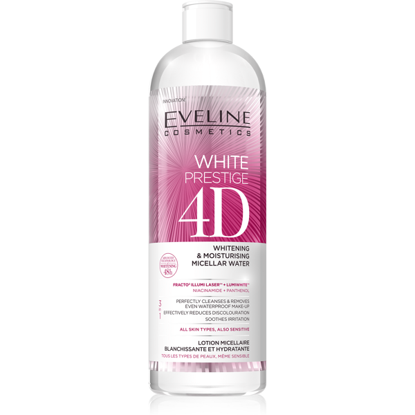 Eveline White Prestige 4D Whitening & Moisturising Micellar Water 500ml