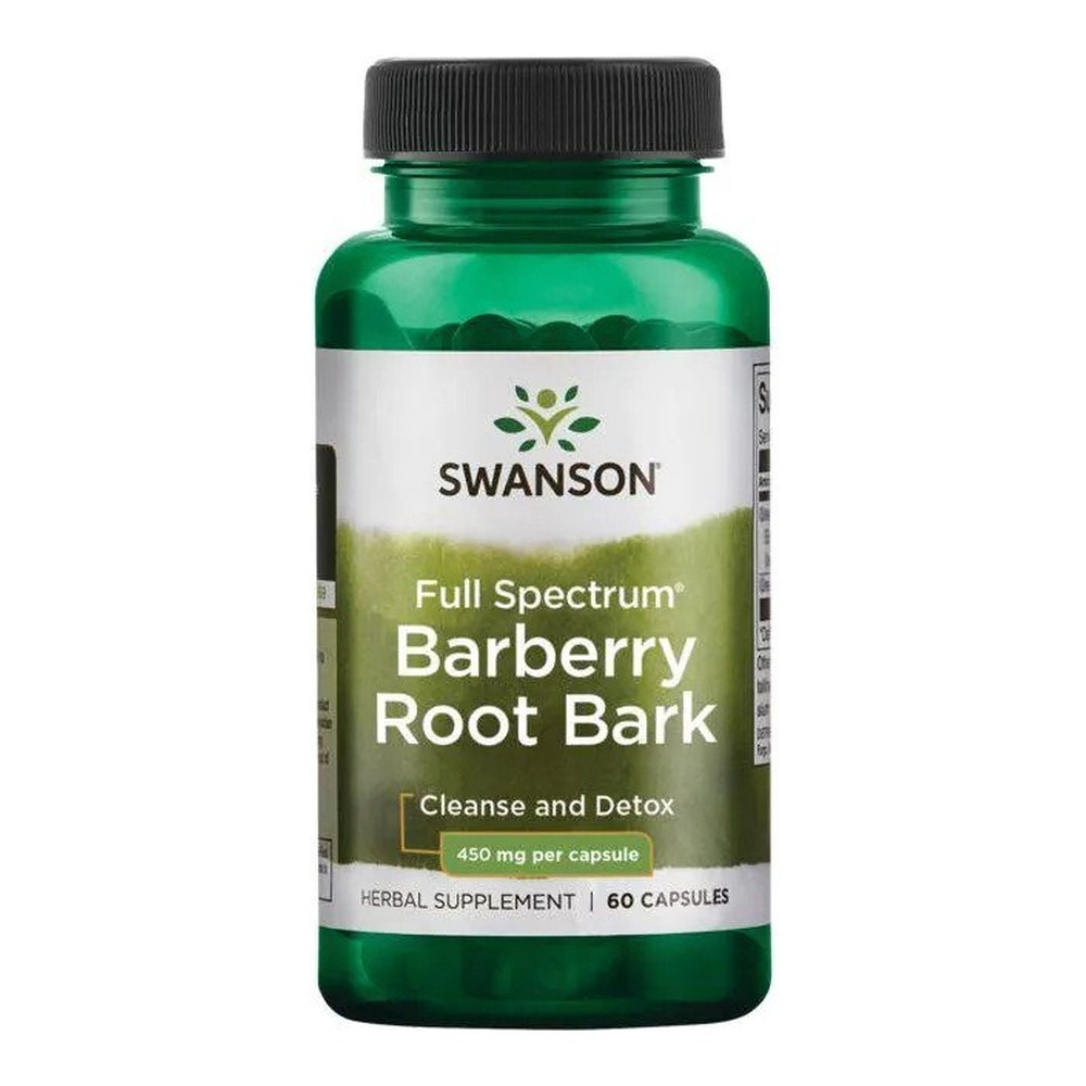 Swanson Full Spectrum Barberry Root Bark 450mg 60 Capsules