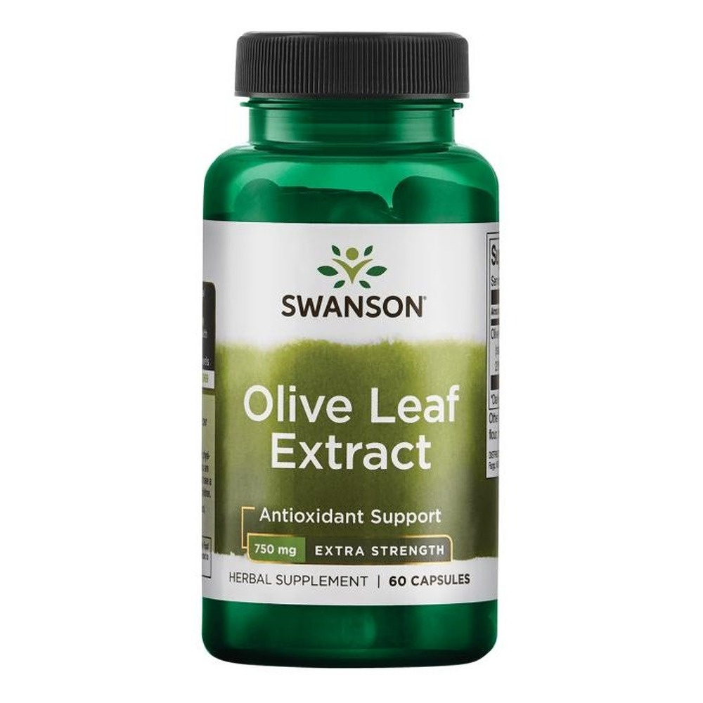 Swanson Olive Leaf Extract 750mg Super Strength 60 Capsules