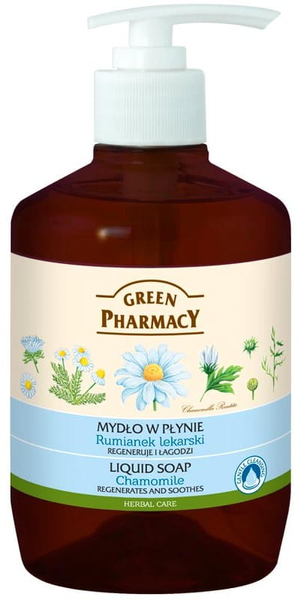 Green Pharmacy Kremowe Nawilżające Mydło w Płynie Rumianek 460ml