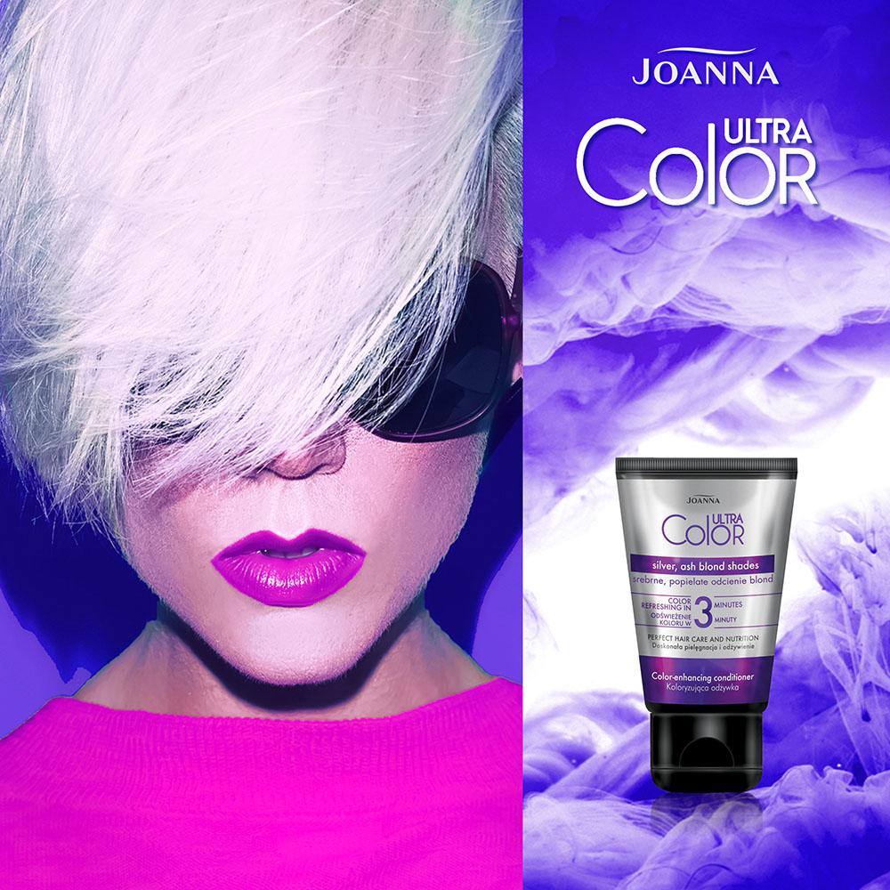 Joanna Ultra Color Odżywka Wzmacniająca Kolor Srebrne i Popielate Odcienie Blondu 100g